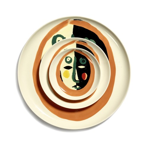 Feast Ottolenghi Teller beige Gesicht XS Serax