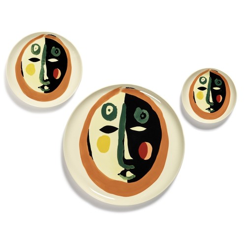 Feast Ottolenghi Teller beige Gesicht XS Serax