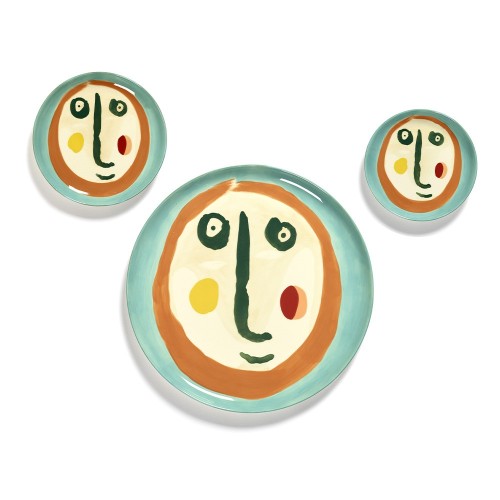Feast Ottolenghi plate blue face XS Serax