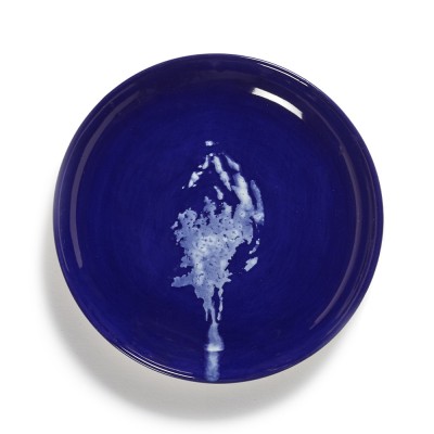 Feast Ottolenghi plate dark blue white artichoke XS Serax