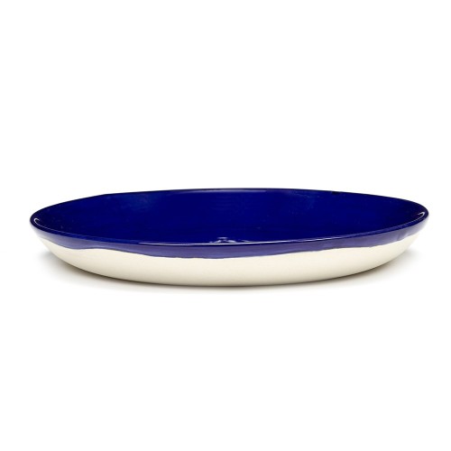 Feast Ottolenghi plate dark blue white artichoke XS Serax