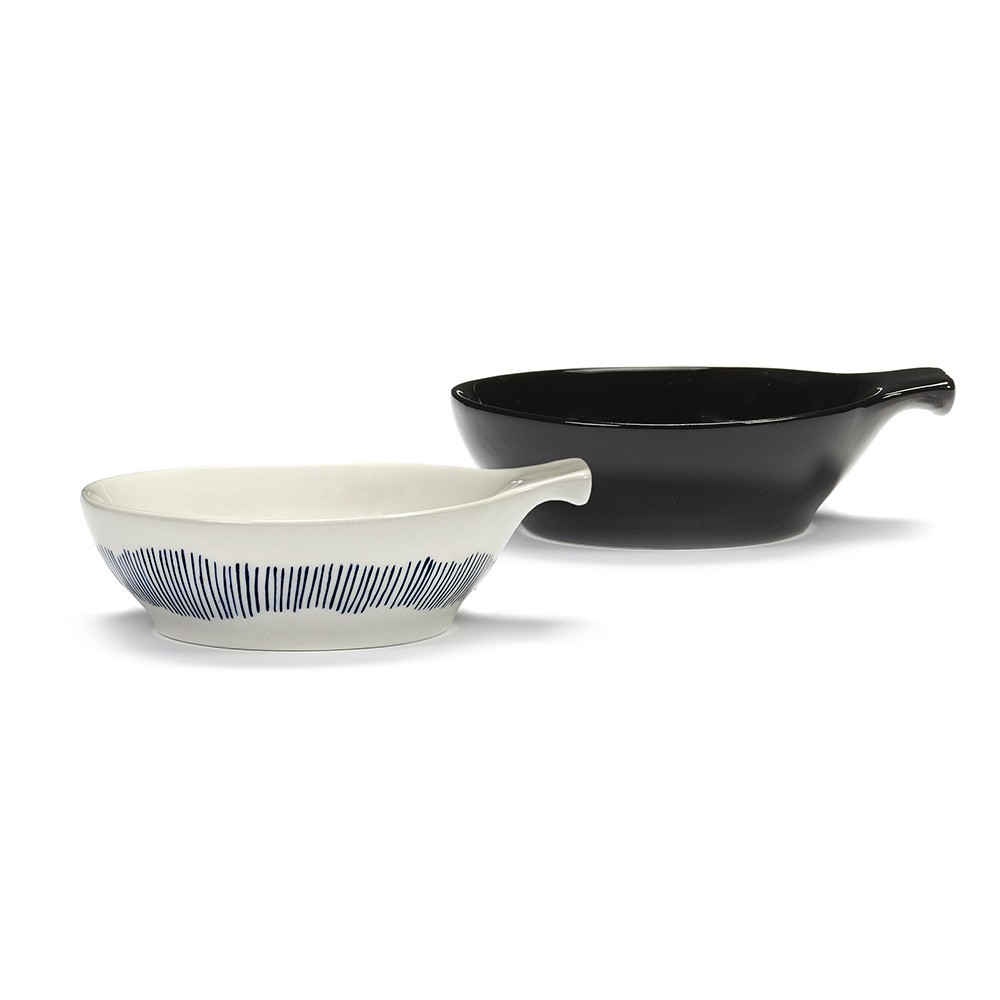 Tapasteller Feast Ottolenghi weiß blau gestreift L Serax