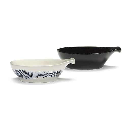 Tapasteller Feast Ottolenghi weiß blau gestreift L Serax