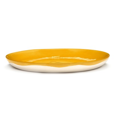 Feast Ottolenghi plate sunny yellow & white stripes S Serax 2