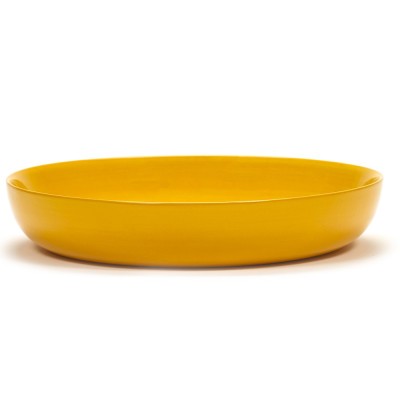 Piatto alto Feast Ottolenghi giallo nero cerchi XS Serax 2
