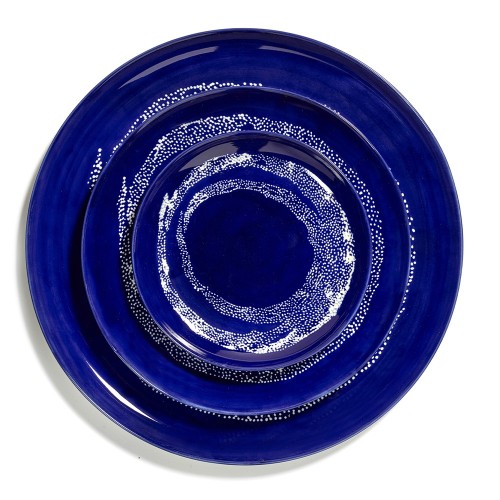 Feest Ottolenghi bord donkerblauw witte cirkels S Serax