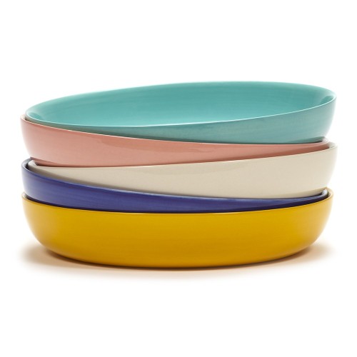 Plato alto Feast Ottolenghi pimienta azul rosa Serax