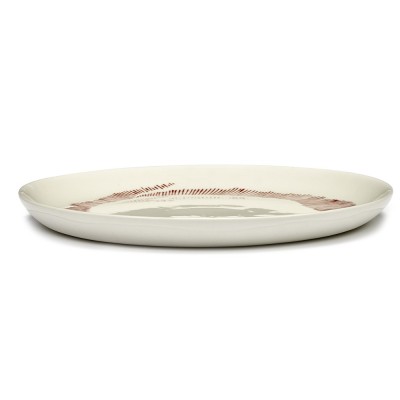Feast Ottolenghi plate white red stripes M Serax 2