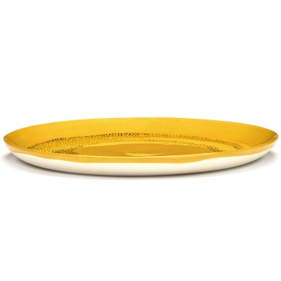 Feast Ottolenghi plate yellow black circles L Serax 2