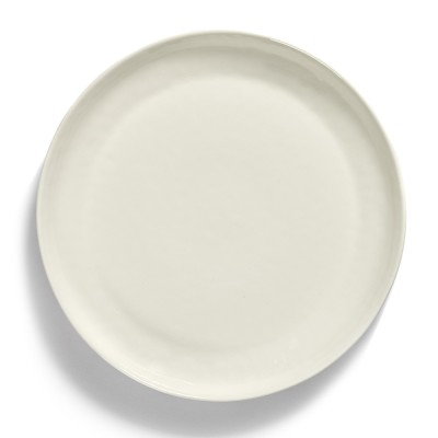 Piatto da portata Festa Ottolenghi bianco righe blu scuro Serax 2