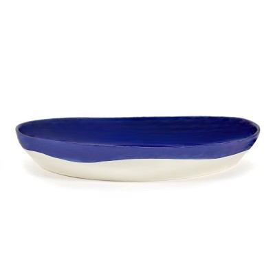 Feast Ottolenghi piatto da portata alto blu scuro cerchi bianchi M Serax 2
