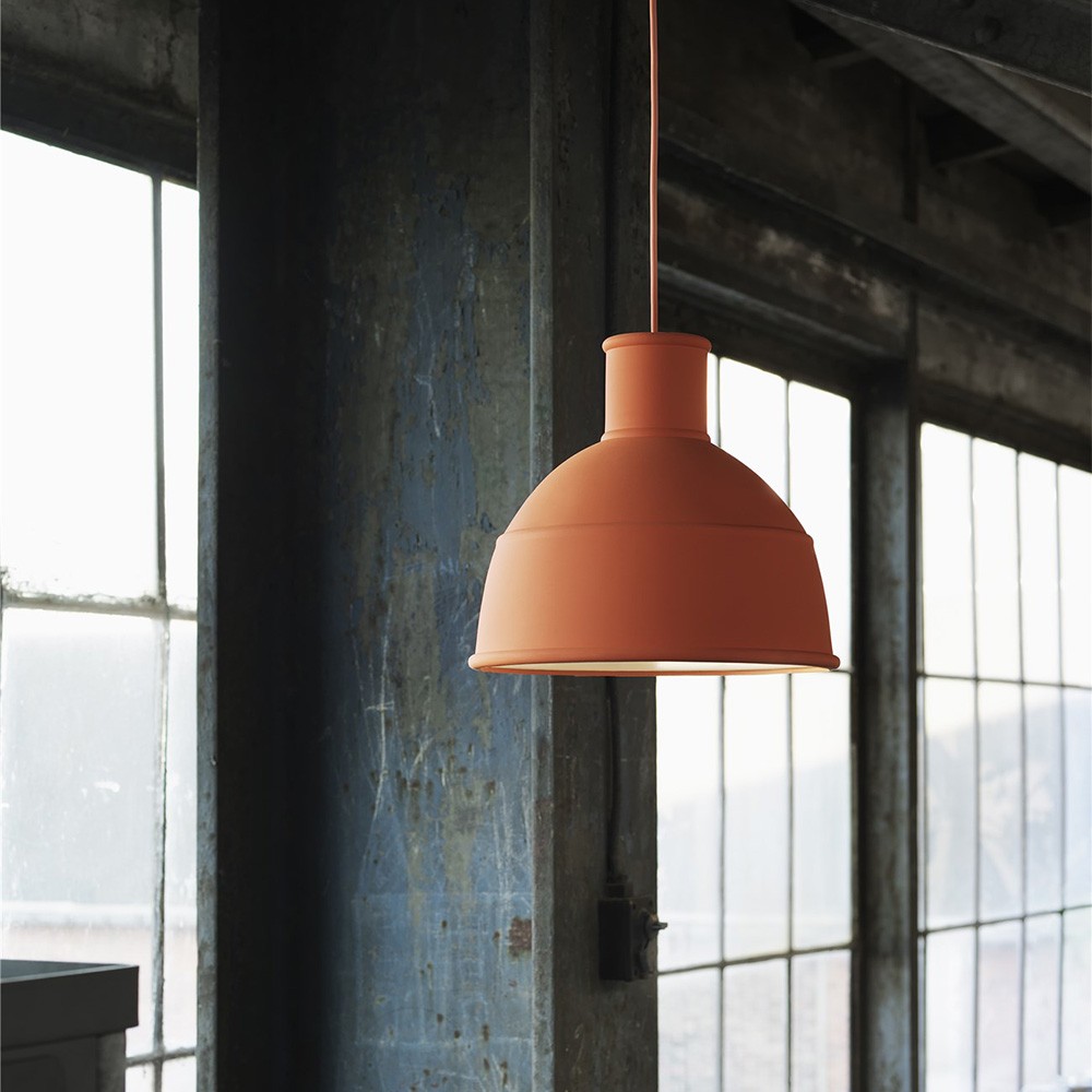 Unfold orange pendant light Muuto