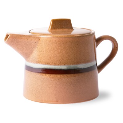 70's stream ceramic teapot