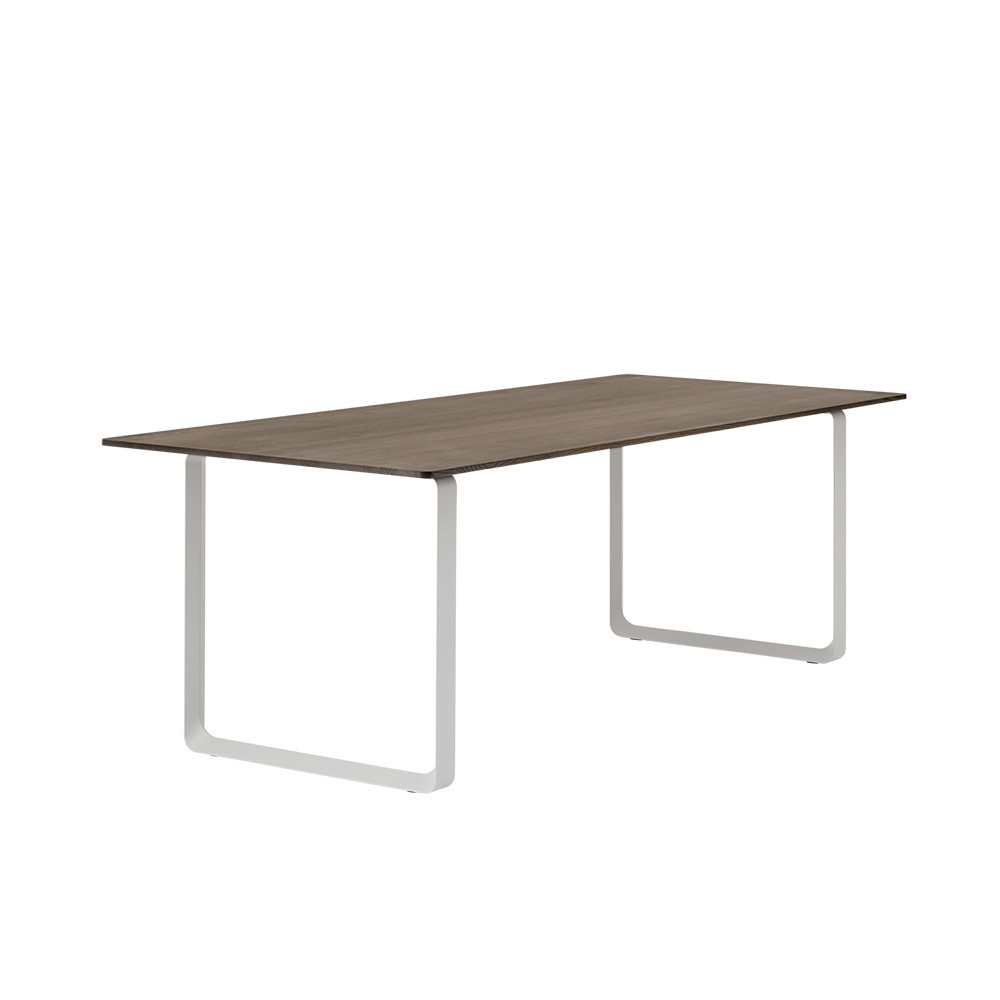 Table 70/70 solid smoked oak gray base Muuto