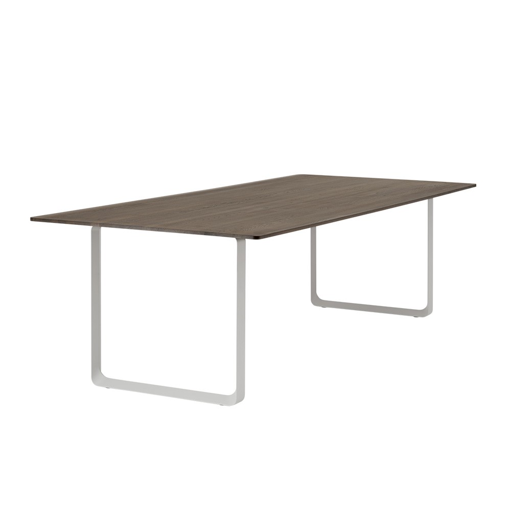 Table 70/70 solid smoked oak gray base Muuto