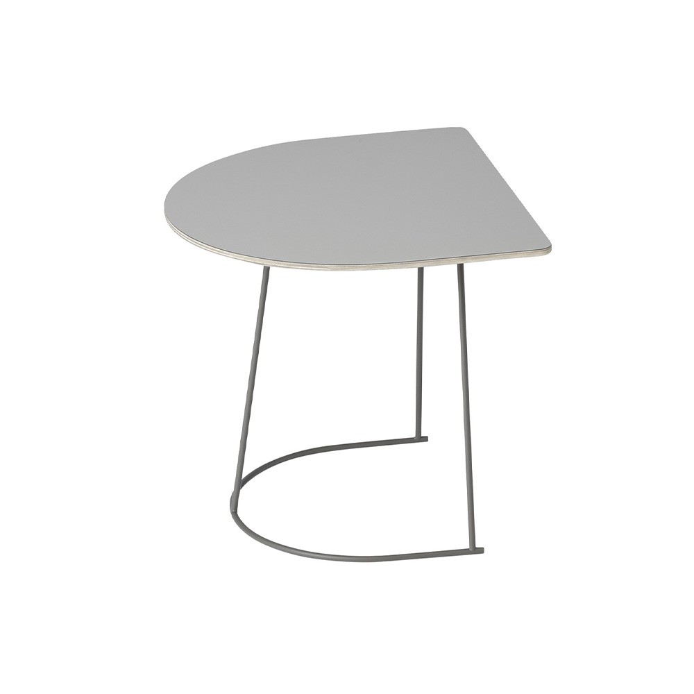 Grauer Airy Couchtisch halbe Größe | Muuto