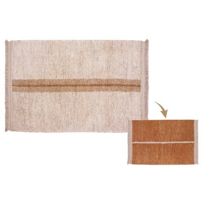 Washable Rug Reversible Duetto Toffee Lorena Canals