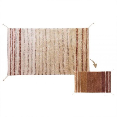 Washable Rug Reversible Twin Toffee Lorena Canals