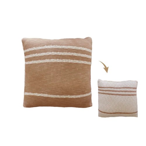 Coussin Tricoté Duetto Powder - Natural Lorena Canals