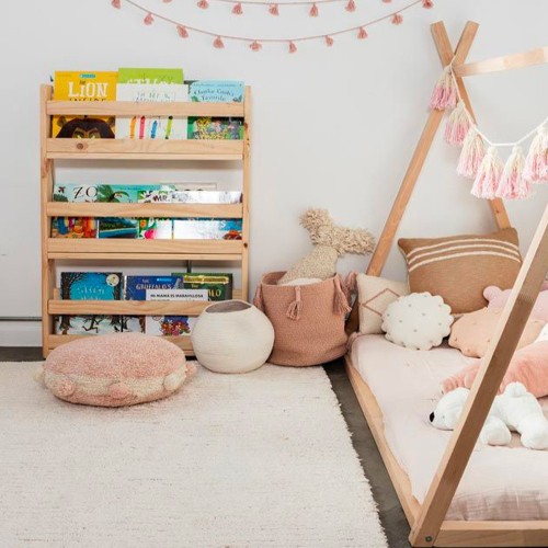 Knitted Cushion Duetto Powder - Natural Lorena Canals