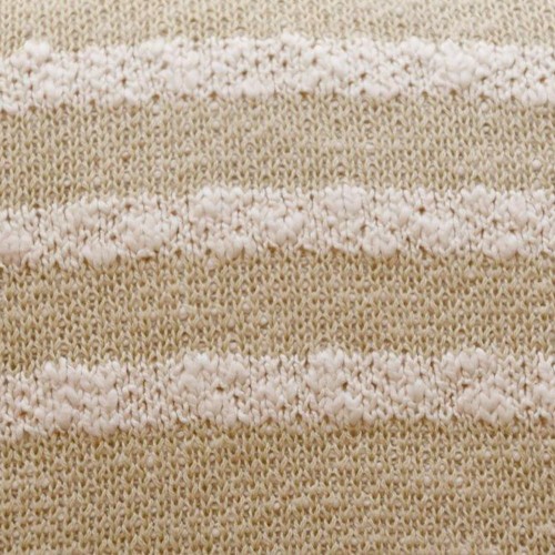 Knitted Cushion Duetto Olive - Natural Lorena Canals