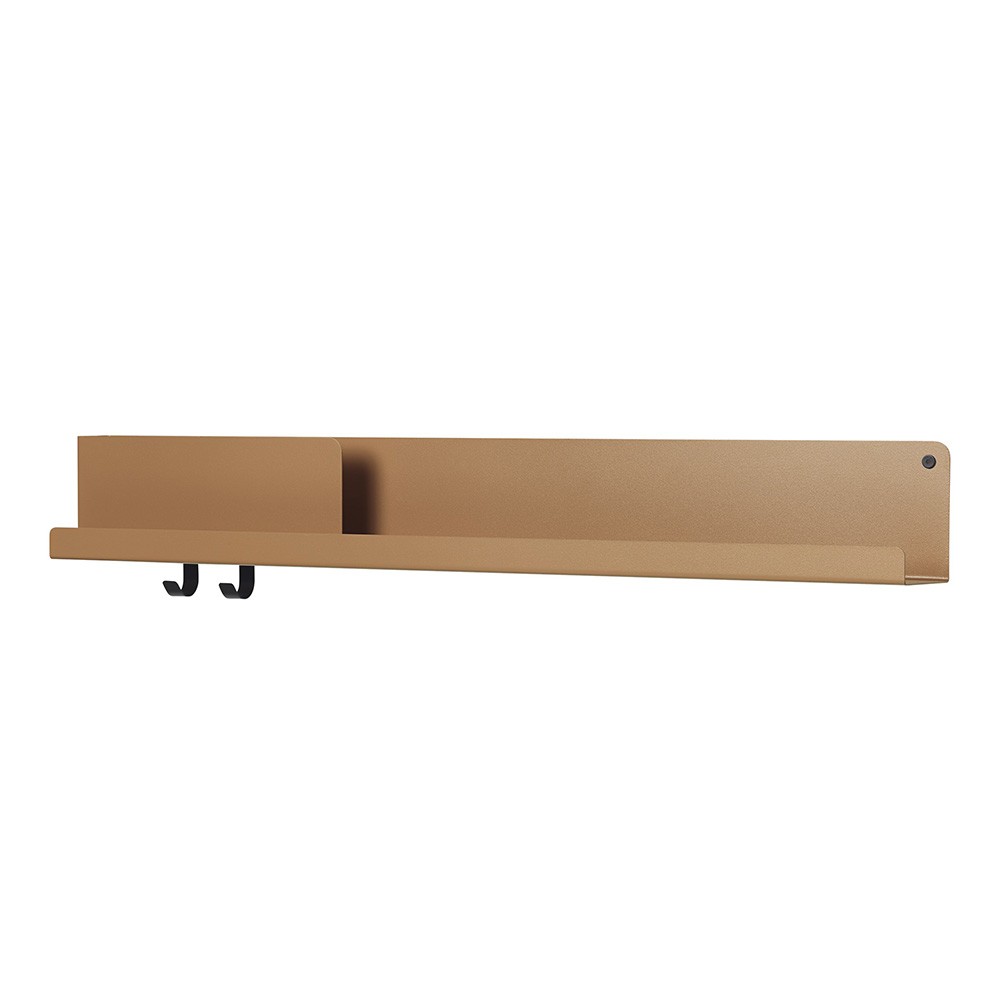 Folded burnt orange wall shelf Muuto