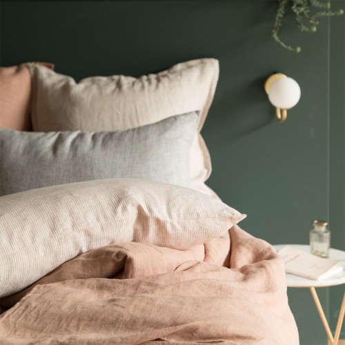 Clay washed linen duvet cover Gabrielle Paris