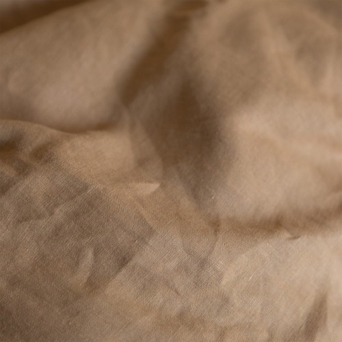 Tobacco washed linen duvet cover Gabrielle Paris