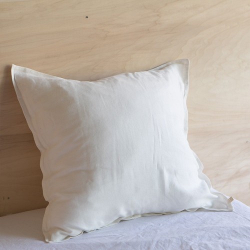Milk white washed linen pillowcase Gabrielle Paris