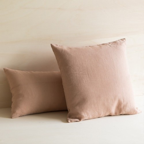 Coussin en lin lavé glaise Gabrielle Paris