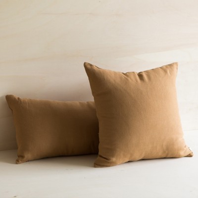 Tobacco washed linen cushion Gabrielle Paris Gabrielle Paris