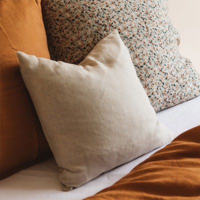 Coussin en lin lavé naturel Gabrielle Paris 2