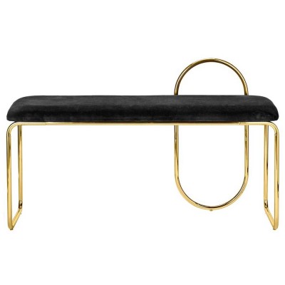 Angui anthracite & gold bench