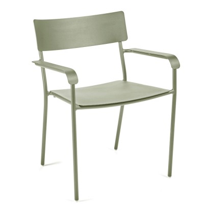 Silla August verde eucalipto con brazos Serax Serax