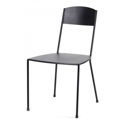 Adriana matt black chair Serax