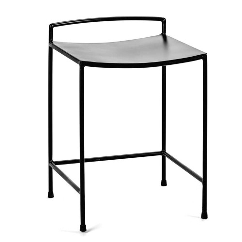 Asiento de metal negro Nello Serax