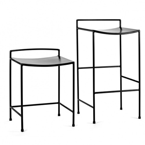 Nello black metal seat Serax