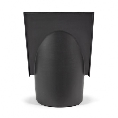 Silla baja de metal negro Valérie Serax