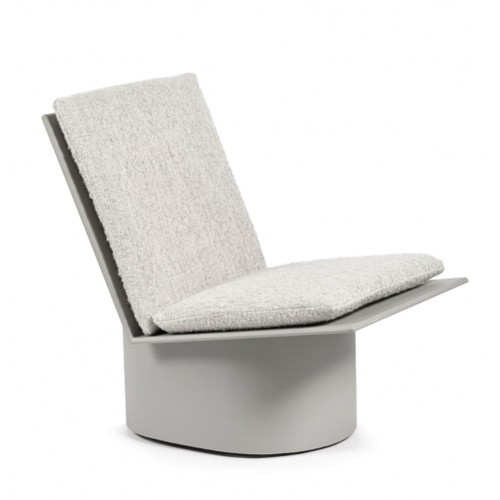 Silla baja de metal gris Valérie Serax