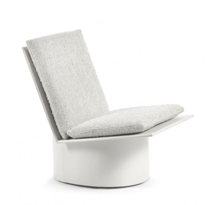 Chaise basse Valérie métal blanc Serax 2