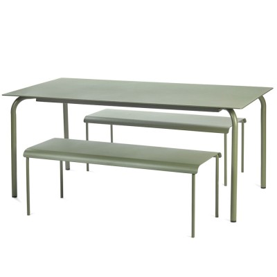 Mesa de comedor August M verde eucalipto Serax 2