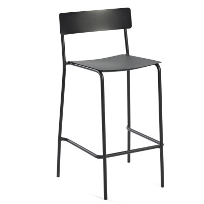 August bar stool black