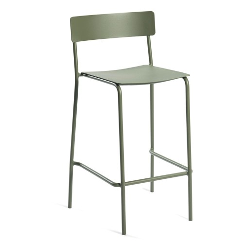 Tabouret de bar August vert eucalyptus Serax