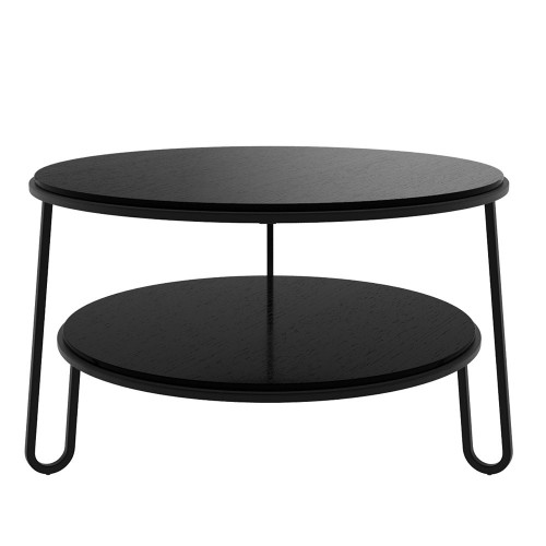 Couchtisch Eugénie 70 cm Eiche schwarz gebeizt Hartô