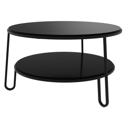 Eugénie coffee table 70 cm black stained oak Hartô 2