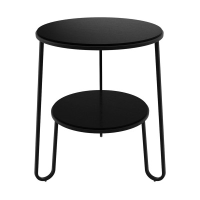 Anatole pedestal table black stained oak Hartô Hartô