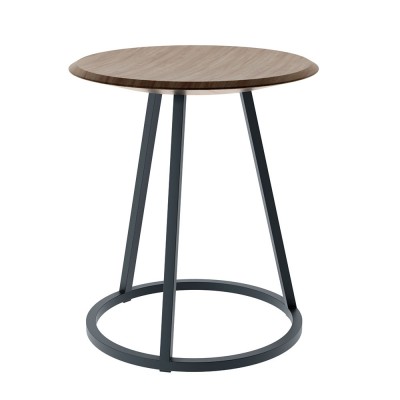 Tabouret Gustave noyer & gris ardoise Hartô Hartô