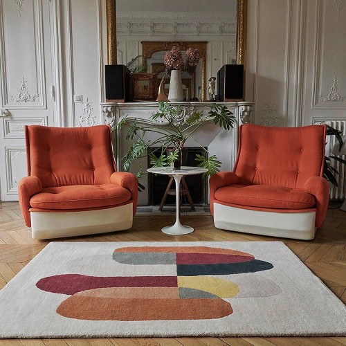 Pluriel veelkleurig vloerkleed Edito Paris