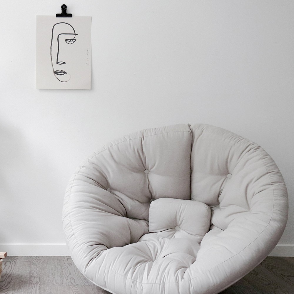 Silla futón Nest 701 Natural Karup Design