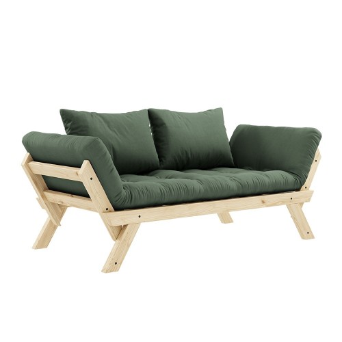 Canapé-lit 1 place Bebop 756 Olive Green Karup Design